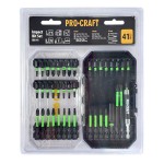 Aku rázový utahovák Procraft PS22bb + sada bitů IBS-41. | SPS22/IBS-41