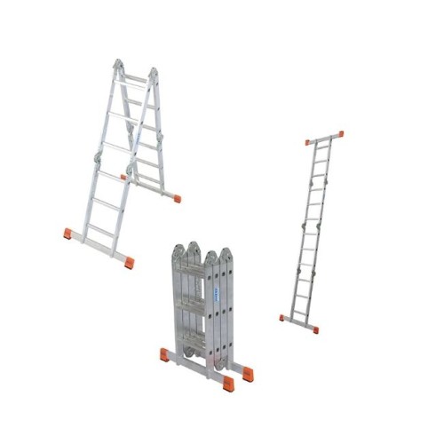 žebřík čtyřdílný kloubový 4x4 128/472cm