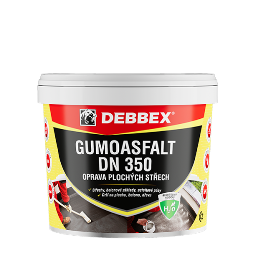 GUMOASFALT DN 350 (na vodní bázi) 5 kg kbelík černá