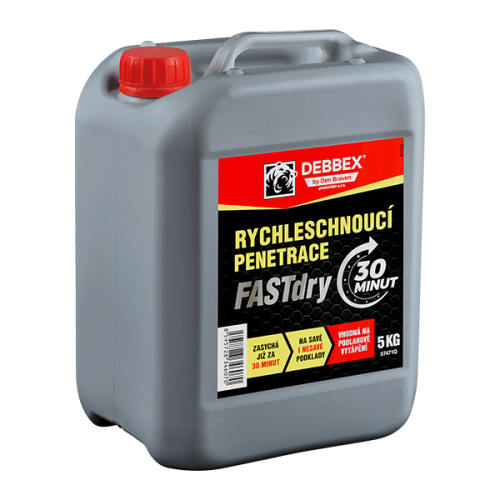 Rychleschnoucí penetrace FASTdry 5 kg kanystr transparentní