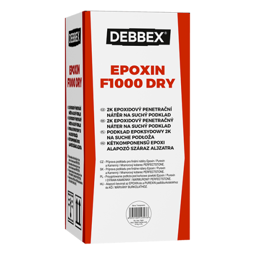 EPOXIN F1000 DRY 30 kg soudek a kanystr transparentní