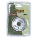 Aku bruska úhlová Procraft AG125B + 10x řezný, 4x lamelový, 5x brusný kotouče, rychloupínací matice | SAG125B-CD