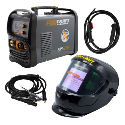 Svařovací poloautomatický invertor (CO2) Procraft SPI-320 a svářecí kukla SPH1000 | SSPI-320/SPH1000