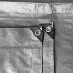 Plachta Procraft ST3x6 200g/m2 nepromokavá s oky 3x6 m stříbrná | ST3x6