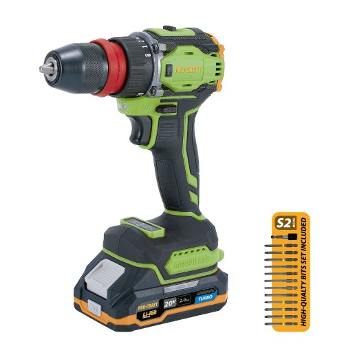 Aku šroubovák Procraft PA18ProDFR2 + sada bitů | PA18ProDFR2-1B-C