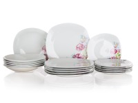 sada jídelní DOLORES square 18díl. porcelánová BÍ