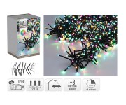 osvětlení vánoční  5,6m 768LED duhová (MO, ORANŽ, RŮŽ), 8 funkcí