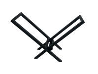 stojan na palivové dřevo 57x25,5x40cm ČER