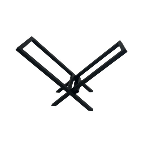 stojan na palivové dřevo 57x25,5x40cm ČER