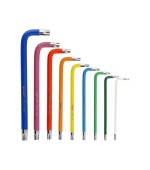 imbus prodlouž.s otvorem a magnetem, T10–50, barev.sada 9díl.