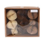 dekorace závěsná 8cm KOULE,CIBULE,BAŇKA (9ks)