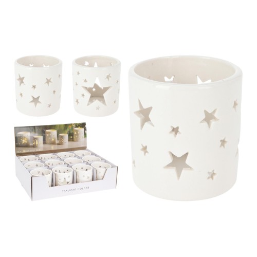 svícen na čajovou svíčku pr.7,5x8cm porcelán BÍ mix