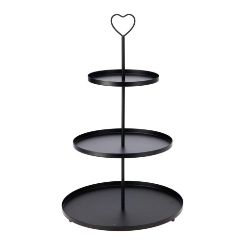 podnos 3 patra kulatý kov.ČER