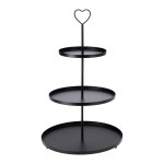 podnos 3 patra kulatý kov.ČER