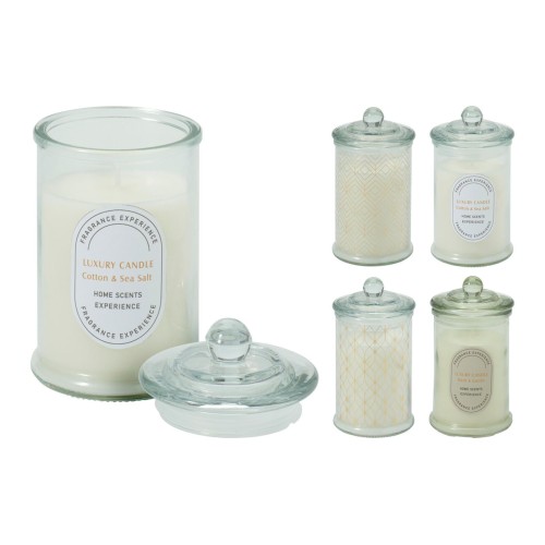 svíčka vonná sklo pr.7cm mix dekorů