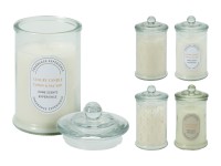 svíčka vonná sklo pr.7cm mix dekorů