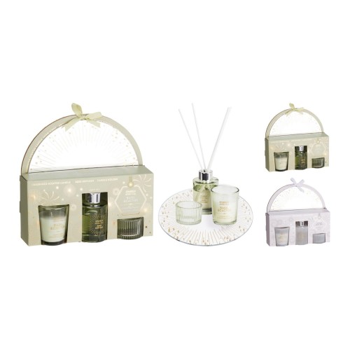 difuzzer,svíčka,svícen,podnos kul. sada 4díl.mix