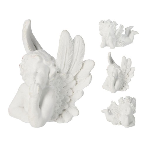 dekorace ANDĚL ležící 6cm BÍ mix