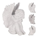 dekorace ANDĚL sedící 10cm BÍ mix