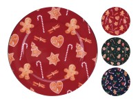 talíř 33cm VÁNOČNÍ PH mix barev a dekorů