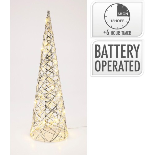 dekorace PYRAMIDA 40cm LED STŘ s časovačem