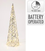 dekorace PYRAMIDA 40cm LED STŘ s časovačem