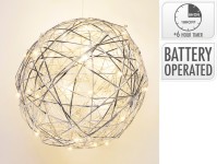 dekorace KOULE 25cm LED STŘ s časovačem