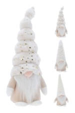 dekorace SKŘÍTEK 32cm KRÉM mix 3 druhy