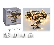 osvětlení vánoční 36m 480LED teplá BÍ, ZE drát