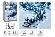 osvětlení vánoční  4m 576LED studená BÍ 8 funkcí s časovačem