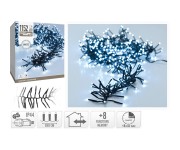 osvětlení vánoční  8,5m 1152LED studená BÍ 8 funkcí s časovačem