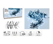 osvětlení vánoční 15m 2016LED studená BÍ 8 funkcí s časovačem