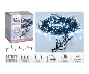 osvětlení vánoční  7m 96LED studená BÍ 8funkcí s časovačem