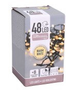 osvětlení vánoční  3,5m 48LED teplá BÍ 8funkcí s časovačem