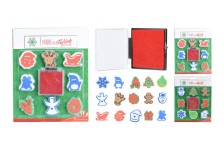 razítka vánoční + polštářek sada 9díl.