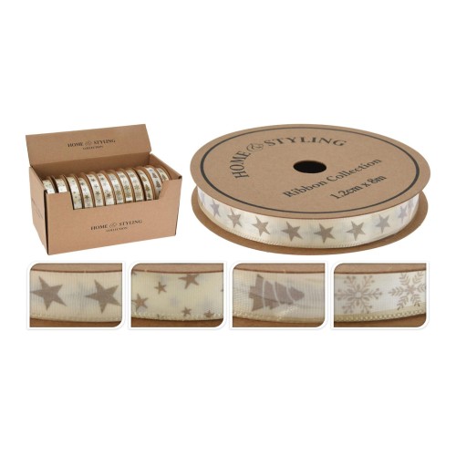 stuha 8mx1,2cm s potiskem polyester SL.KOST mix