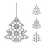 dekorace STROM 30cm závěsná dřev.BÍ mix