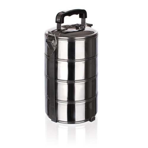 jídlonosič 13cm 4díl.nerez, uzávěr spona