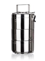 jídlonosič 14cm 3díl.nerez dvoustěnný AKCENT