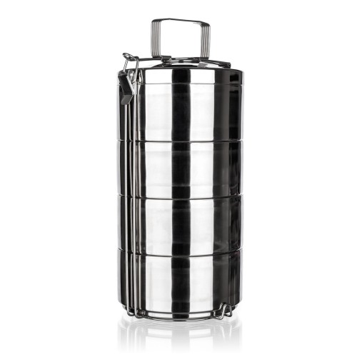 jídlonosič 16cm 4díl.nerez dvoustěnný AKCENT