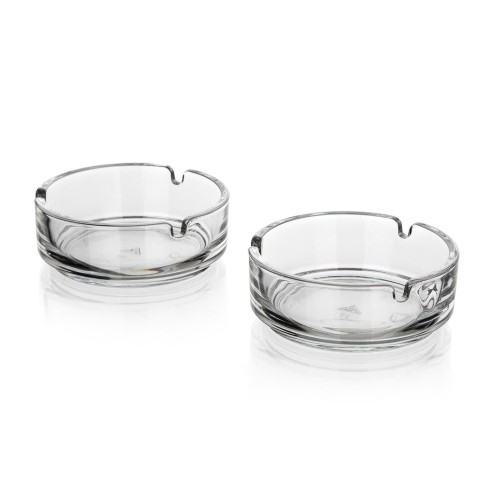 popelník 10cm skleněný (2ks)