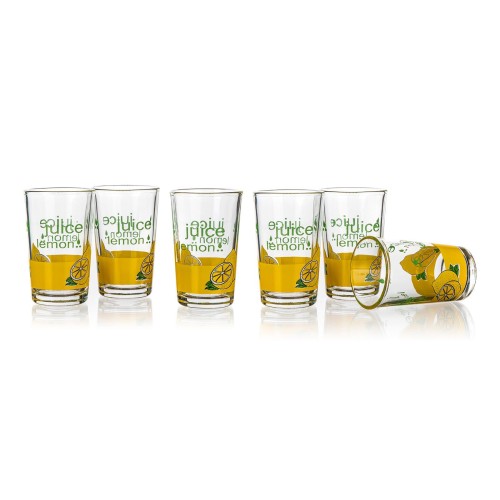 sklenice 250ml s potiskem VALUE LEMON (6ks)