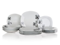 sada jídelní FLOREA square 18díl. porcelánová BÍ