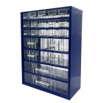 skříňka 3 velikosti 15 mal.,4 stř.,2 vel.zásuvky 30,5x46x15,5cm kov.MO