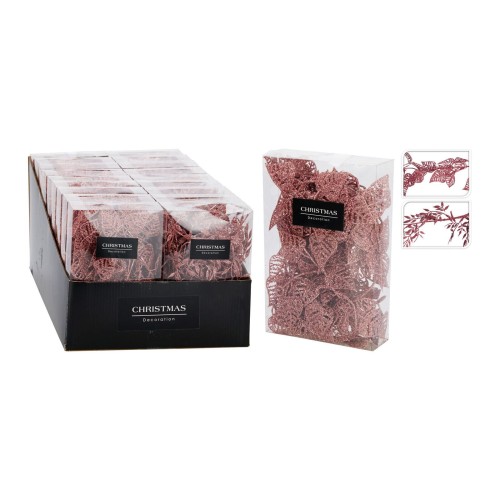 girlanda LISTY 180cm RŮŽ mix