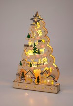 dekorace STROM 45cm 15LED dřev.