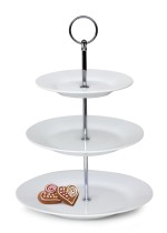 podnos 3 patra kulatý SOFIA porcelán BÍ