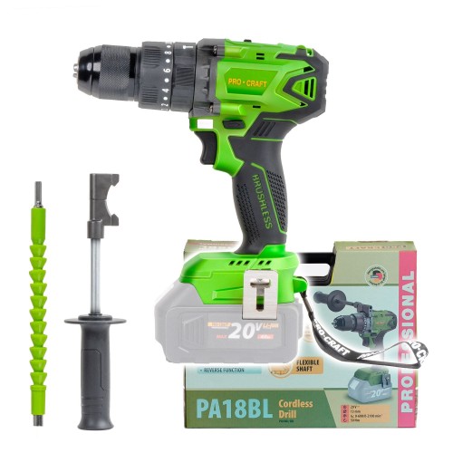 Aku vrtací šroubovák s příklepem Procraft PA18BLbb | PA18BL-BB