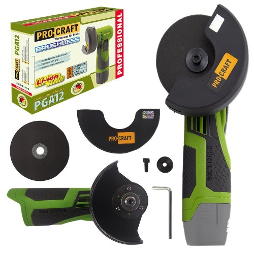 Aku mini úhlová bruska Procraft PGA12 1B | PGA12-1B