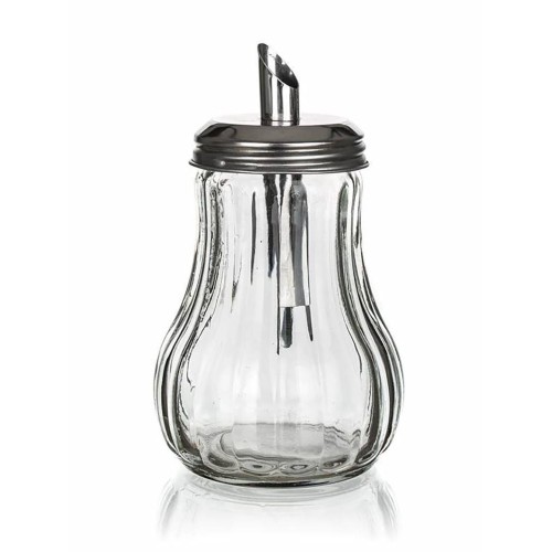 cukřenka dávkovací MONO 230ml sklo+nerez